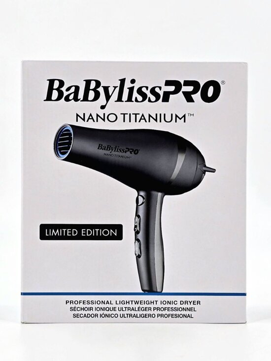 BaByliss PRO Other - BaBylissPRO NANO TITANIUM Limited Edition Pro Lightweight Ionic Dryer Black